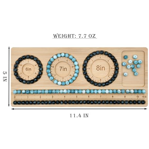 Petoysoso Bead Boards for Jewelry Making, Bamboo Beading Board for Bracelet, Jewelry Making Supplies,Bead Tray Supplies