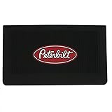 Wird paarweise verkauft. Peterbilt Motors Trucks Schmutzfänger-Set aus Gummi, 61 x 35,6 cm, Schwarz