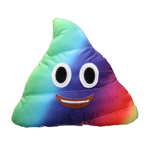 Bureze 26 x 26 cm plysch rolig mjuk leksak färgglad emoji emoticon-boop form kudde hem kontor bil kudde