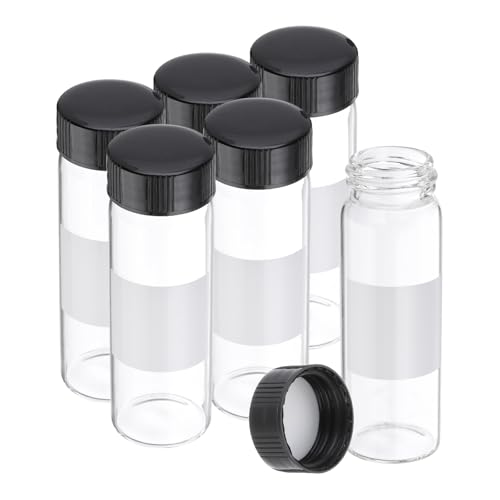 Flacons en verre anti-fuite 30ml PATIKIL avec étiquettes pour ranger vos petits solides