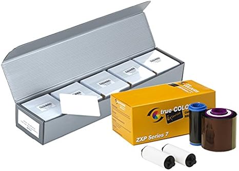 800077-740 YMCKO Color Ribbon 500 PVC Cards
