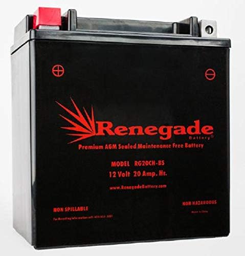ATV Battery; RG20CH-BS; Suzuki (2005-2018) LT-A750 KingQuad AXi/LT-A750X KingQuad AXi/LT-A700X King Quad/LT-A500 King Quad AXi / (2004-2007) LT-A500F Vinson 500 4x4
