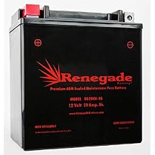 Snowmobile Battery; RG20CH-BS; 350+ CCAs;Fits Polaris 2011, 2012, 2013, 2014, 2015, 2016, 2017, 2018, 2019, 2021, 2022 600 IQ Widetrack / 600 PRO-RMK 155/600 RMK 144/600 RMK 155
