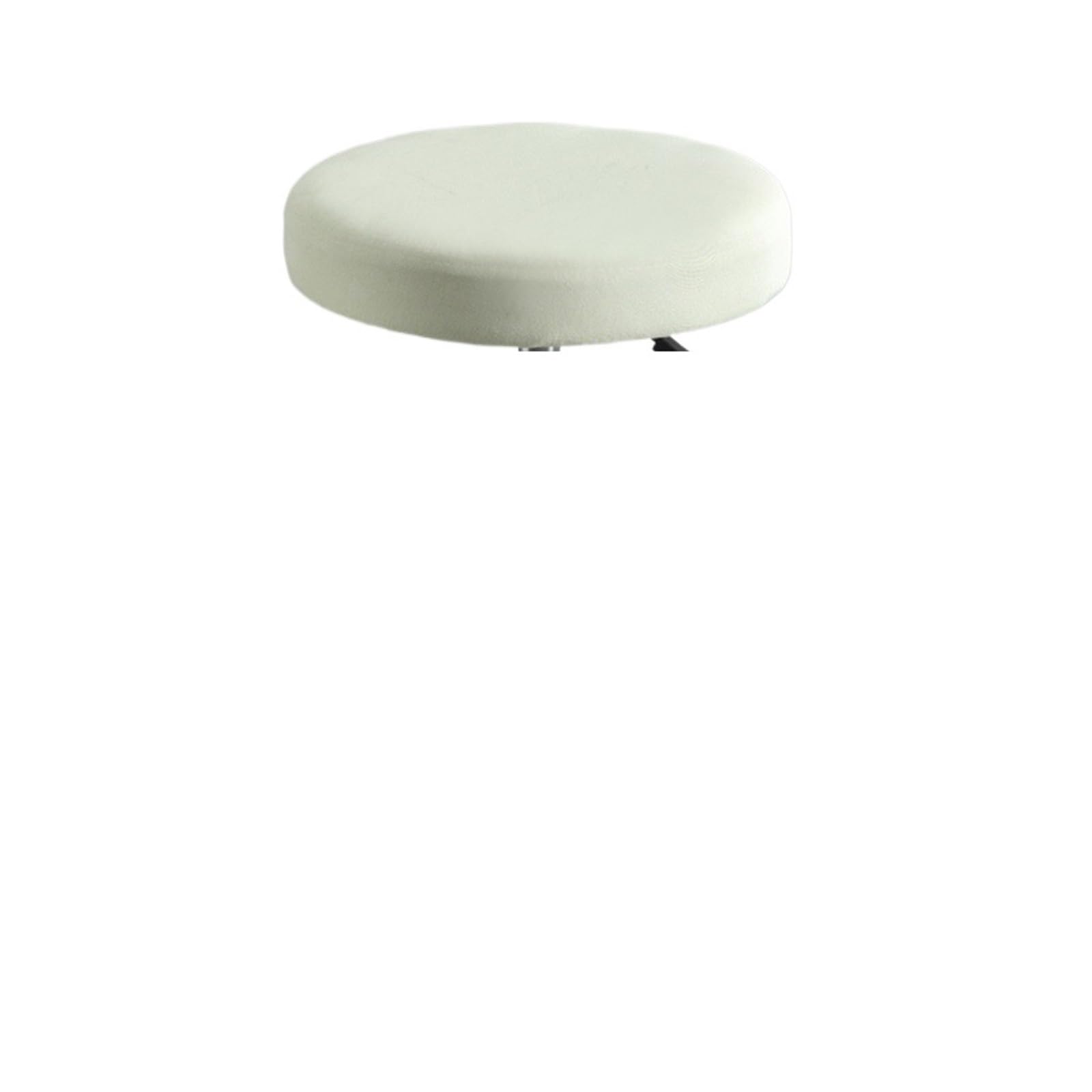 SHENJMAI Stool Covers Round Seat Slipcover Round Chair Cover Home Stool Dining Stretchable Elastic Thickened Solid Color Bar Case(Beige)