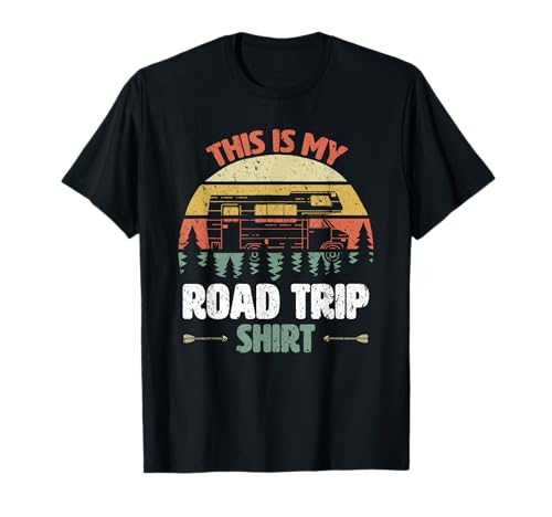 This Is My Road Trip Shirt Family Friends Retro Style T-Shirt