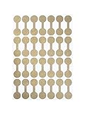 Shark-Skin 1000Pc Gold Price Tag Sticker Barbell Jewelry Display Round Dumbbell