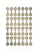 Shark-Skin 1000Pc Gold Price Tag Sticker Barbell Jewelry Display Round Dumbbell