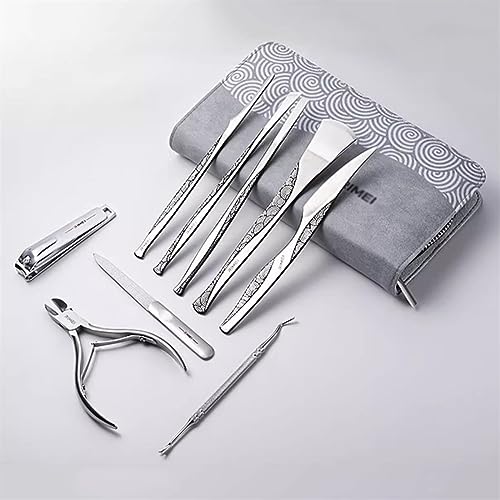 Kit de cortaúñas profesionales de acero inoxidable para el cuidado de los pies 8