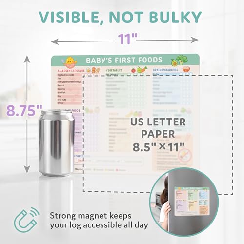 Magnetizador Baby First Foods Tracker 11 x 9.25 pulgadas miniatura 7