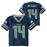 Outerstuff DK Metcalf Seattle Seahawks #14 Youth 8-20 Navy Home Player Jersey (Large)