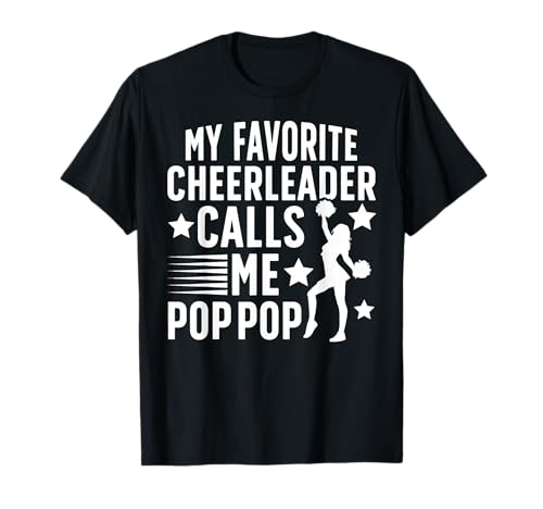 Proud Cheer Pop Pop Cheerleader Pop Pop Cheerleading Pop Pop T-Shirt
