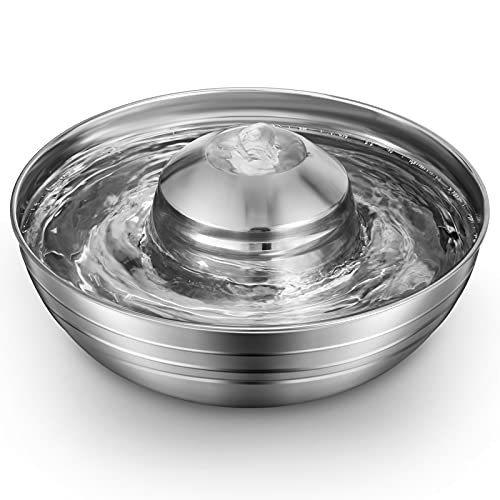 Stainless Steel Automatic Cat Water Fountain by KANCHOU