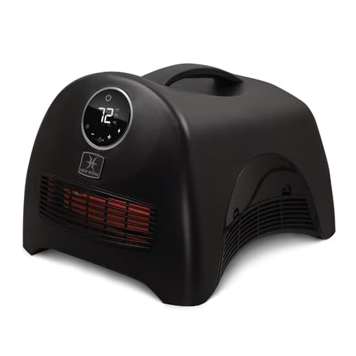 Heat Storm HS-1500-ISA Sahara Indoor Ultra Lightweight Portable Infrared Space Heater - 1500 Watts - Built in Thermostat & Overheat Sensor - Remote Control
