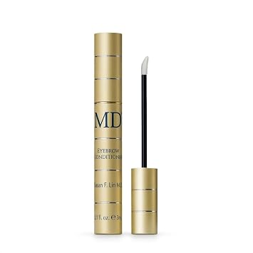 MD Eyebrow Serum for Thicker Brows, Physician-Formulated Peptide Treatment for Sparse Arches, Biotin and Marine Extract Formula, 3mL