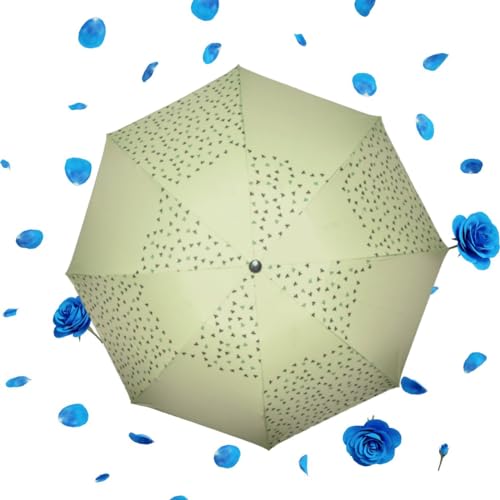 Image of KEKEMI 3 Fold Plain Pipine Umbrella for Men & Women