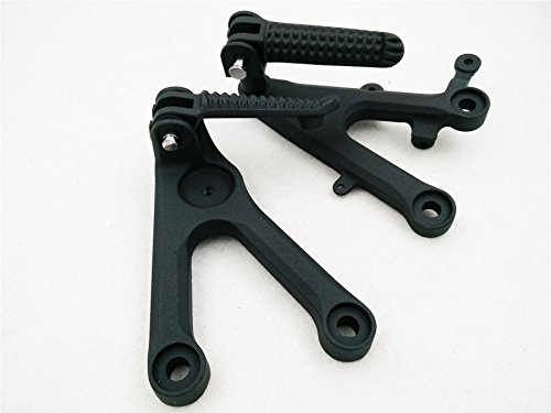 Httmt Mt390-035-Bk Black Front Rider Foot Rest Pegs Brackets Compatible With 2003-2010 R6 #TOP2