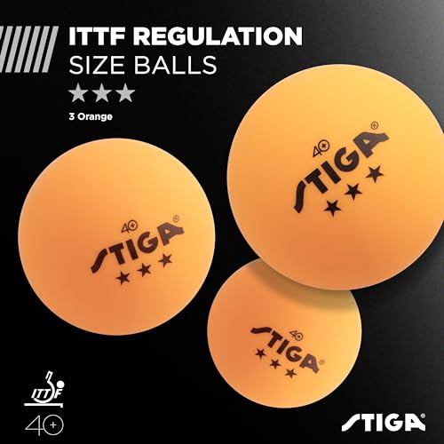 Image of STIGA Performance 2 or 4 Player Table Tennis Set - USATT Approved Rackets and 3-Star Balls - 5-Ply Blade & Flared Handle - Perfect for Skill Development