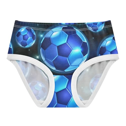 Pattern Toddler Girls Underwear 2t Cotton Girl Panties Cute Blue Soccer Balls Dark Starry Briefs Undies Kids