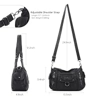 Angel Kiss Women's Shoulder Bag Vegan Leather Hobo Purses and Handbags Satchel Tote Bags for Women with Adjustable Strap — image 4