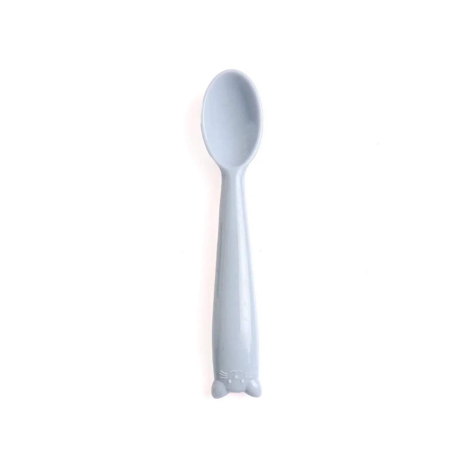 Soft Silicone Baby Weaning Feeding Spoon (Powder Blue) — image 1