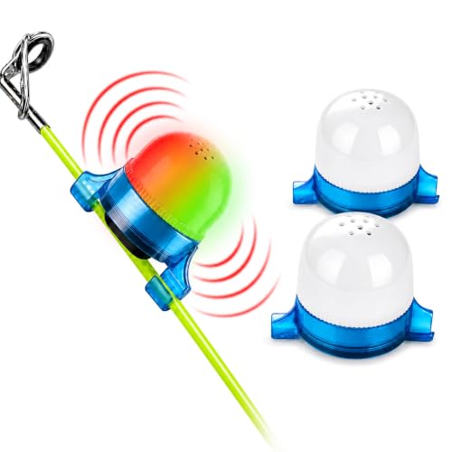 Fish Bite Alarm, 2pcs Fishing Bite Indicator with Gravity Sensor, Clip-On