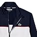 Lacoste Men's Print Branding Zipped Sweatshirt, Navy Blue/White/Grenadine Red, X-Large