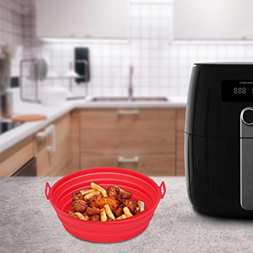 Panela de Silicone,Revestimentos redondos de silicone para fritadeiras a ar - Fritadeiras a ar redon