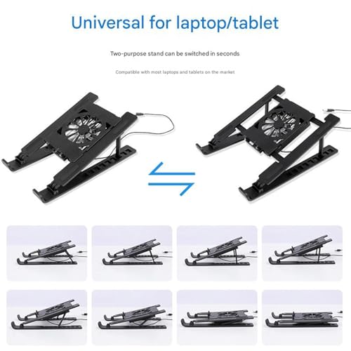 Base enfriadora portátil ajustable para laptops QINGFAN miniatura 4