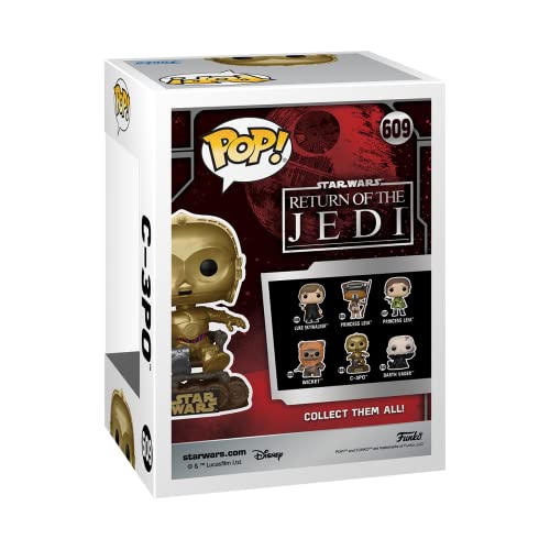 Funko Pop! Star Wars: RotJ 40th - C-3PO - C3P0 in Chair- Figurine en Vinyle à Collectionner - Idée de Cadeau - Produits Officiels - Jouets pour Les Enfants et Adultes - Movies Fans