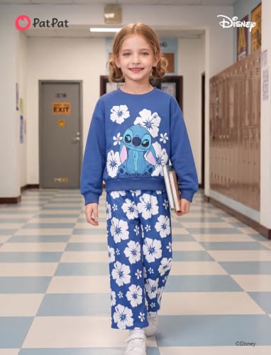 Image of Disney Outfits for Girls Long Sleeve Shirt Pocket Pant Toddler Sweatsuit