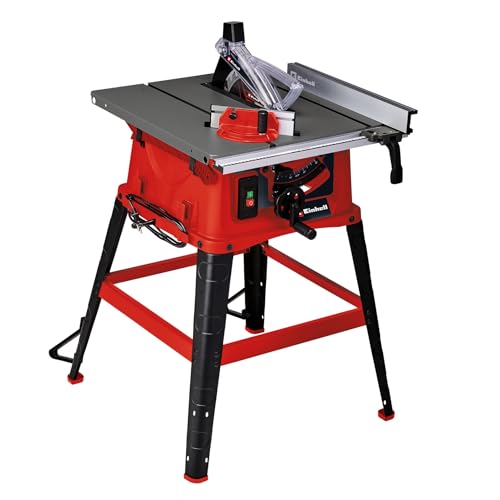 Einhell TC-TS 254 eco Sega circolare da banco (230-240 V, 2050 W, giri al min. 4250, lama Ø254 x ø30 - 24 denti, lama inclinabile fino a 45°, taglio max 80 mm, guida parallela ed angolare)