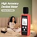 Decibel Meter Digital Noise Meter Portable SPL Meter Range 30-130dB(A) db Meter Noise Volume Measuring Instrument Sound Monitoring Tester MAX/MIN, Data Hold Use for Home, Noisy Neighbor Factory
