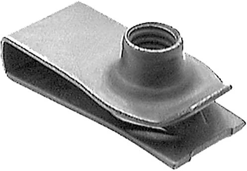 BoltmanShop M6-1.0 Screw Size, 19.5mm Hole Center To Edge, Extruded U Nut Phosphate (25pkg)