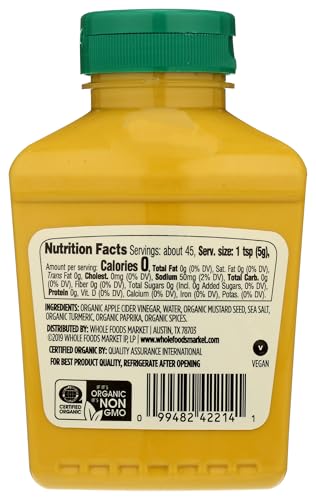 Image of 365 by Whole Foods Market, Organic Yellow Mustard, 8 Ounce