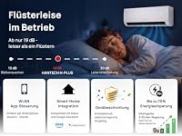 HANTECH A+++ Split Klimaanlage 18000 BTU H-PLUS energiesparender und umweltschonender Betrieb für ganzjährig angenehme Temperaturen, Smart Home kompatibel – Ansicht 6
