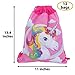 Unicorn Party Favors Set Includes Unicorn Drawstring Bags, Unicorn Bracelets and Unicorn Keychains, Unicorn Party Supplies for 12 Kids