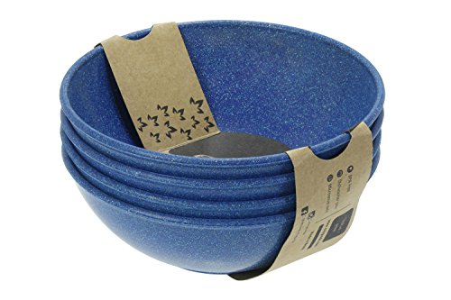 EVO Sustainable Goods 946 Dinnerware Bowl Set, 35 oz, Blue