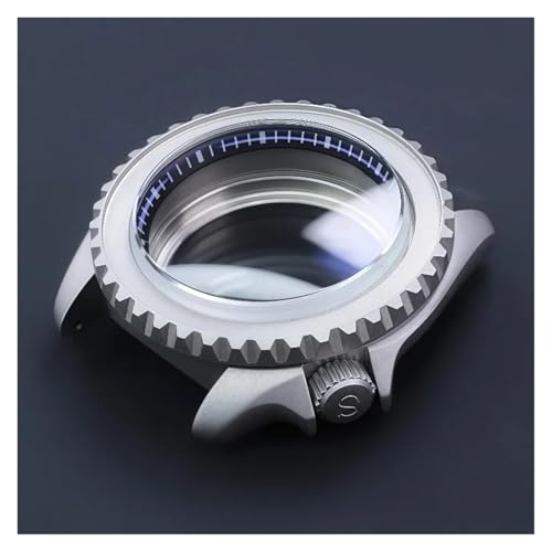 Boîtier Skx007 Argent Mat 42mm, Montre Étanche pour le Quotidien