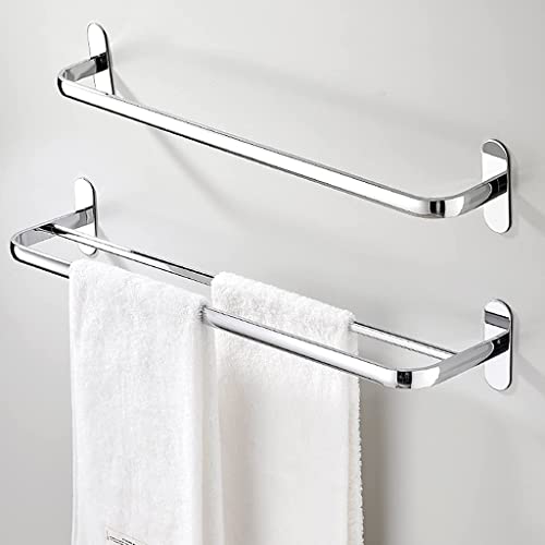 Porte-serviettes double pour eviter le linge humide au mur 40cm