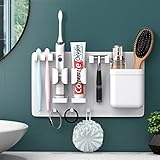 Tumblermole Toothbrush Razor Holder Wall Mounted for Shower,Bathroom,Adhesive...