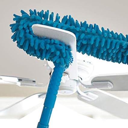 Flexible Feather Magic Microfiber Cleaning Duster Brush with Extendable Rod, Dust Cleaner for Home, Fan Cleaning Brush with Long Rod, Dusters for House Cleaning (Multi-Color)