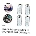 BESTOYARD 12pcs Grease Nozzle Set German Design Grease Coupler for Easy Maintenance and Wide Compatibility for Automotive and Industrial Applications