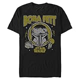 Impreso en Estados Unidos. Star Wars Big Boba Camiseta, Negro, XL Grande Alto para Hombre