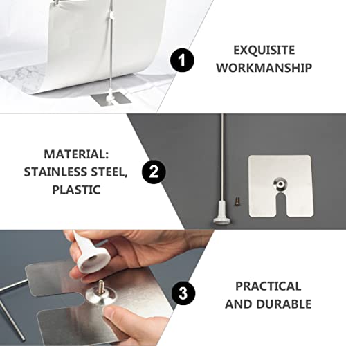 Abaodam Suporte de fundo em forma de T em forma de T Suporte de fundo portátil Suporte de fundo ajus