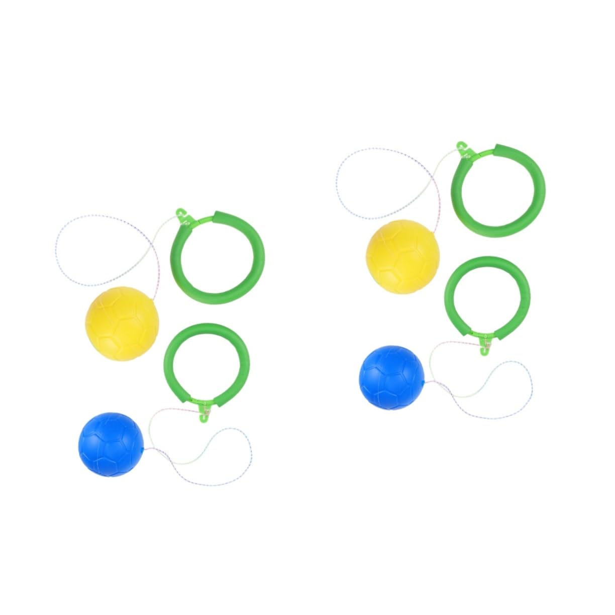 ORFOFE 1set Bouncy Jumping Balls Fun One Legged Dancing Ball for Active Play Lightweight Elastic Design for Indoor Outdoor Entertainment Random Color 2pcs