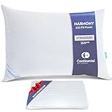 Continental Bedding Luxuriöses Daunenkissen-Set für den Vatertag: Standardgröße 1 Stück festes Kissen + Standard-Kissenschutz – Familie hergestellt in New York – 550FP fest