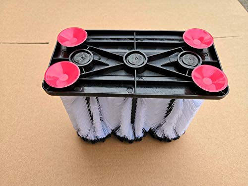 Water Bottle Cleaning Brush Glass Cup Washer With Suction Base 3 Head Bristle Brush For Beer Cup, Long Leg Cup, Red Wine Glass And More Bar Kitchen Sink Home Tools #TOP4