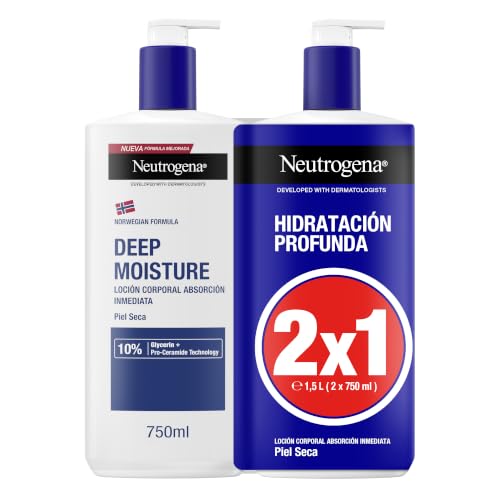 Neutrogena Fórmula Noruega Crema Hidratante Profunda, 750 ml, 2 uds