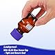 PATIKIL 4 Pack Medien Aufbewahrung Flaschen 50ml Borosilikat Glas Graduierte Rundflaschen mit GL45 Blau Schraube Deckel für Labor Wasser Reagenz Flüssigkeiten Braun