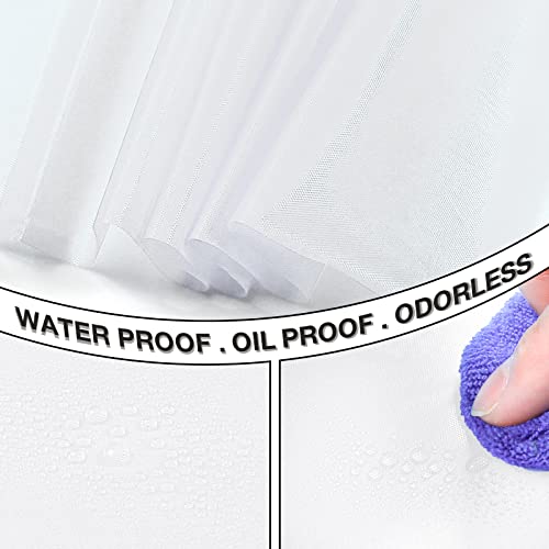 Partywoo White Tablecloth, 54 X 108 Inch Rectangle Party Tablecloth, Plastic Tablecloth For 6 To 8 Foot Table, Plastic Table Cover, Waterproof Tablecloth For Party, Birthday, Wedding (1 Pack) #TOP1